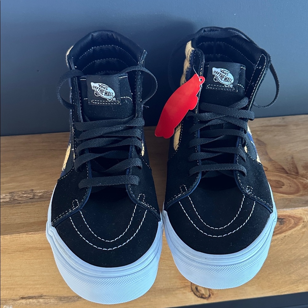 Vans Black and Yellow High-Top Sneakers - Picture 4 of 4